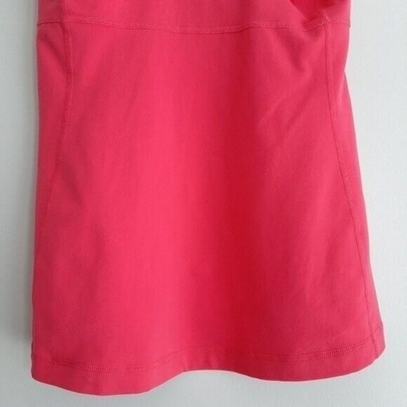 LULULEMON Scoop Neck Mesh T Back Tank Top Pink & White Sz 6 - Picture 7 of 7